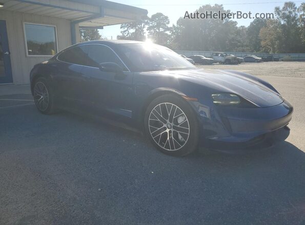 WP0AC2Y10LSA71456 2020 PORSCHE TAYCAN Blue Вид спереду