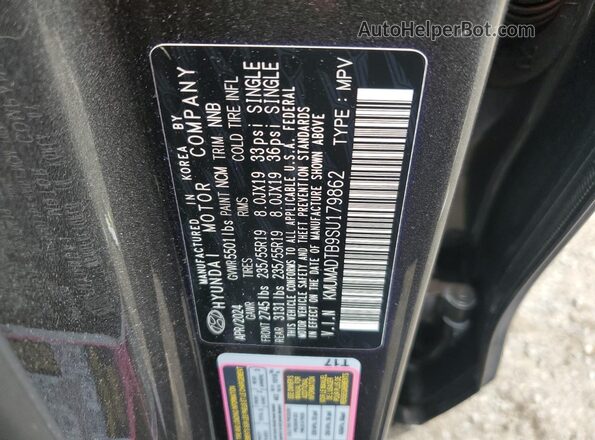 KMUMADTB9SU179862 2025 GENESIS GV70 Gray Vista de la etiqueta del VIN