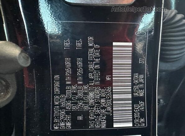 JTJAM7BXXL5263466 2020 LEXUS GX Black 
