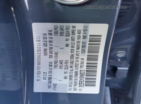 3MZBPBCMXSM466076 2025 MAZDA 3 Blue Вид наклейки з VIN-кодом