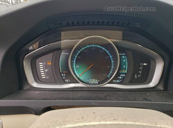 YV140MEK5G1301414 2016 VOLVO V60 Silver Vista de los asientos traseros