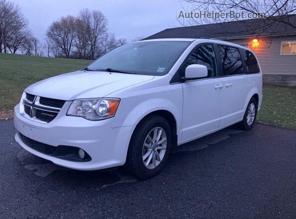 2C4RDGCG6LR153747 2020 DODGE CARAVAN White Trasero derecho