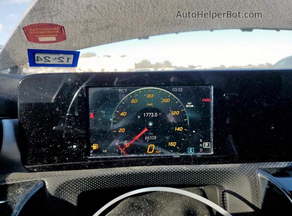 W1K3G4EB5LW047459 2020 MERCEDES-BENZ A Black Vista de los asientos traseros