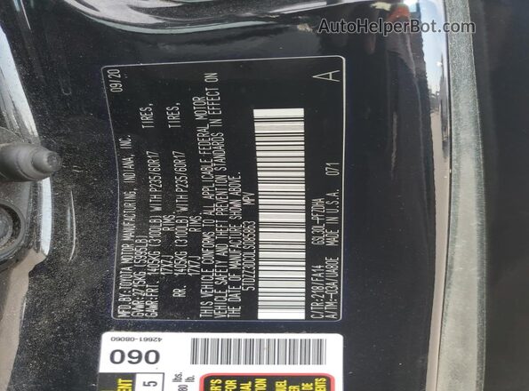 5TDZZ3DC0LS085863 2020 TOYOTA SIENNA Black სალონის 360-გრადუსიანი ხედი