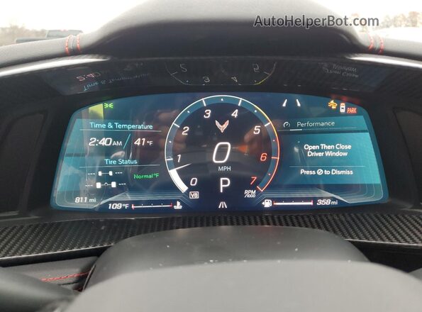 1G1YB2D48R5100264 2024 CHEVROLET CORVETTE Silver უკანა სავარძლების ხედი