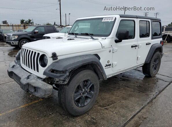 1C4HJXDN1LW123466 2020 JEEP WRANGLER White Trasero izquierdo
