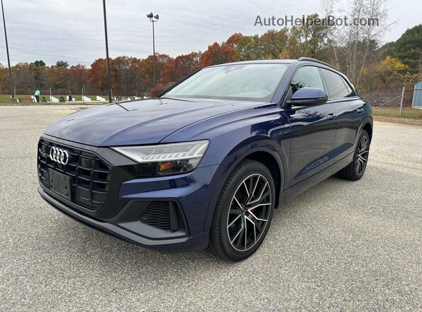 WA1EVAF18MD015075 2021 AUDI Q8 Blue Rear right