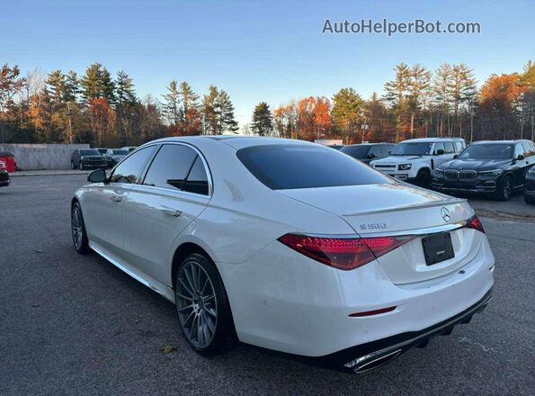 W1K6G7GB2NA156358 2022 MERCEDES-BENZ S Белый Передняя правая четверть