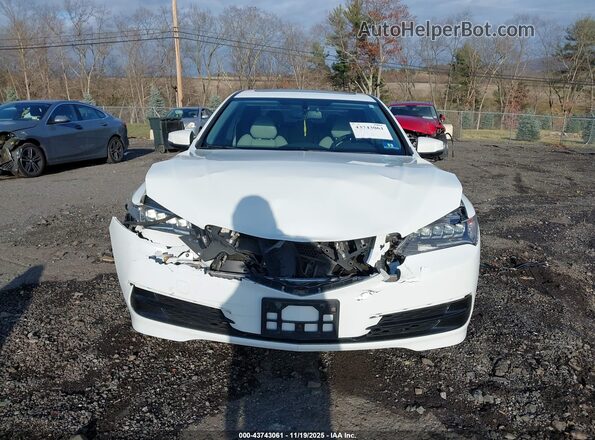 19UUB1F38GA004872 2016 ACURA TLX White Вид щитка приладів