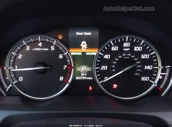 19UUB2F38LA003172 2020 ACURA TLX Black Вид задніх сидінь