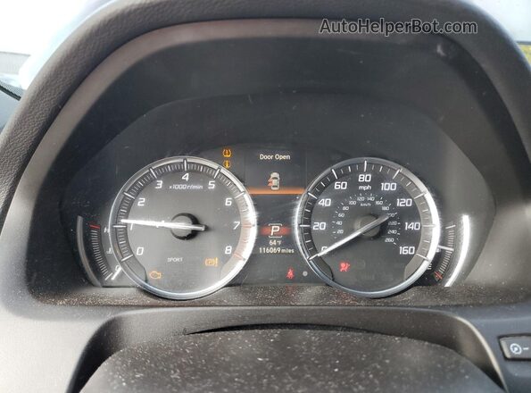 19UUB2F57HA002040 2017 ACURA TLX Black Սարքավորումների վահանակի տեսք