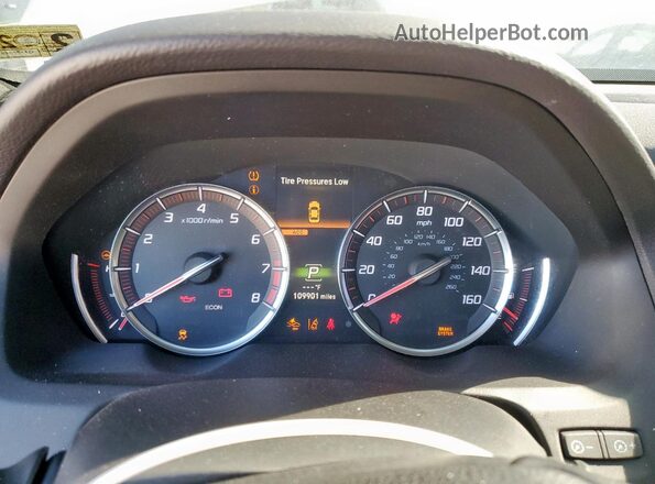19UUB2F64LA003017 2020 ACURA TLX White Вид щитка приладів