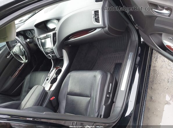 19UUB3F58GA002472 2016 ACURA TLX Black Widok wnętrza z przodu