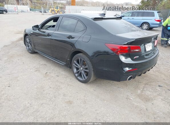 19UUB3F68JA006926 2018 ACURA TLX Black Tył lewy