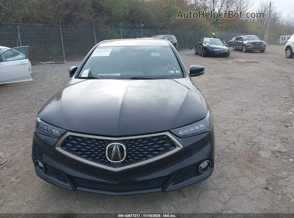 19UUB3F68JA006926 2018 ACURA TLX Black Widok wnętrza z tyłu