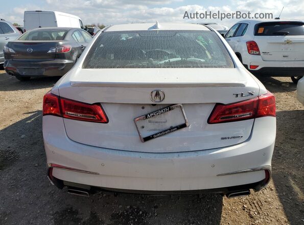 19UUB3F78JA004666 2018 ACURA TLX White უკანა ხედი