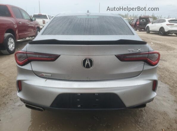 19UUB5F51MA014700 2021 ACURA TLX Silver უკანა ხედი