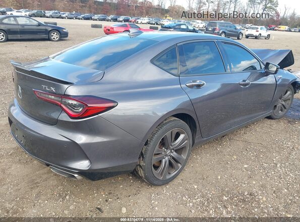 19UUB5F55MA015705 2021 ACURA TLX Gray Задня права чверть