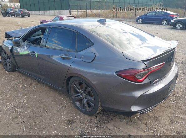 19UUB5F55MA015705 2021 ACURA TLX Gray Задня ліва чверть
