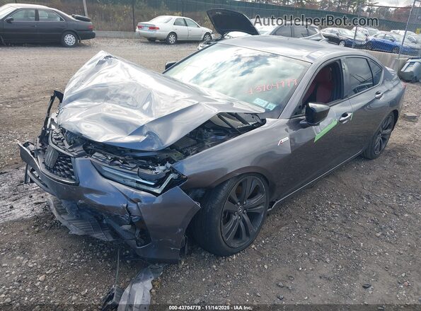 19UUB5F55MA015705 2021 ACURA TLX Gray Передня ліва чверть