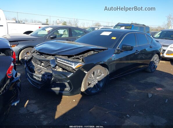 19UUB5F57MA016712 2021 ACURA TLX Black Передня ліва чверть