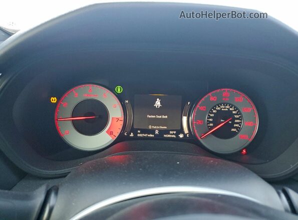 19UUB5F58MA015682 2021 ACURA TLX Gray Вид щитка приладів