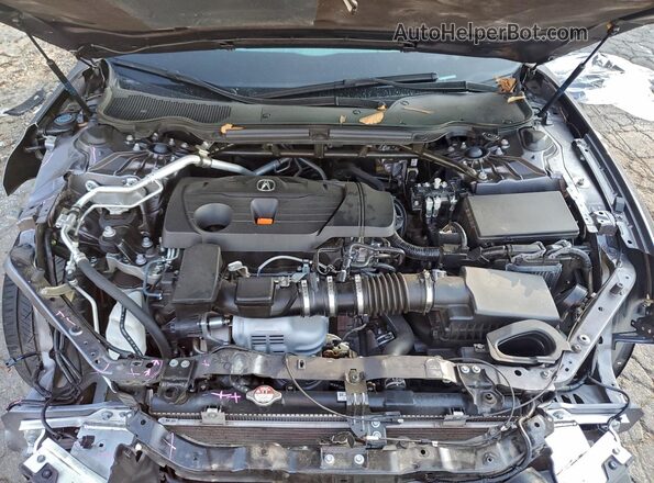 19UUB5F58MA015682 2021 ACURA TLX Gray Вид задньої частини салону