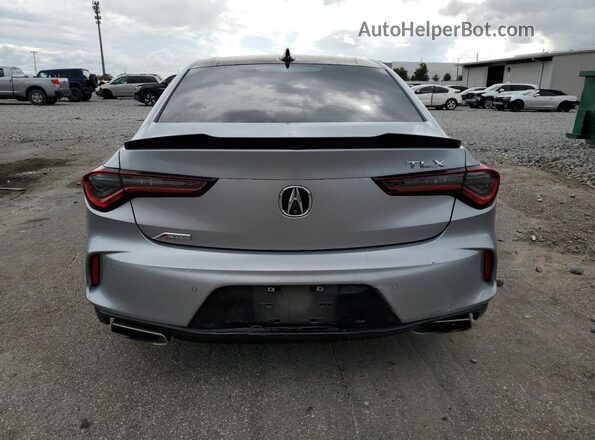 19UUB5F5XMA007146 2021 ACURA TLX Silver უკანა ხედი