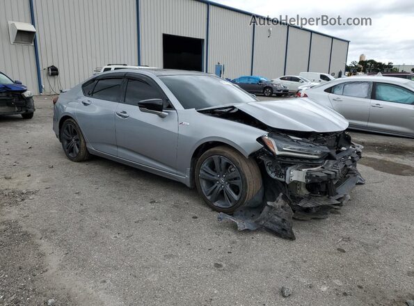 19UUB5F5XMA007146 2021 ACURA TLX Silver წინა მარჯვენა