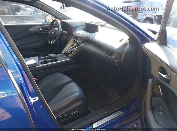 19UUB5F5XPA001092 2023 ACURA TLX Blue Widok wnętrza z przodu