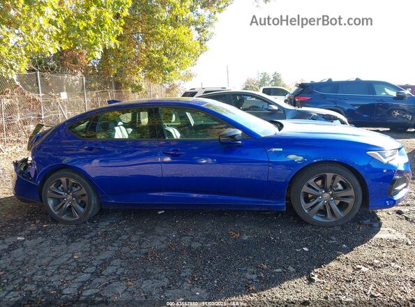 19UUB5F5XPA001092 2023 ACURA TLX Blue Widok wnętrza z tyłu