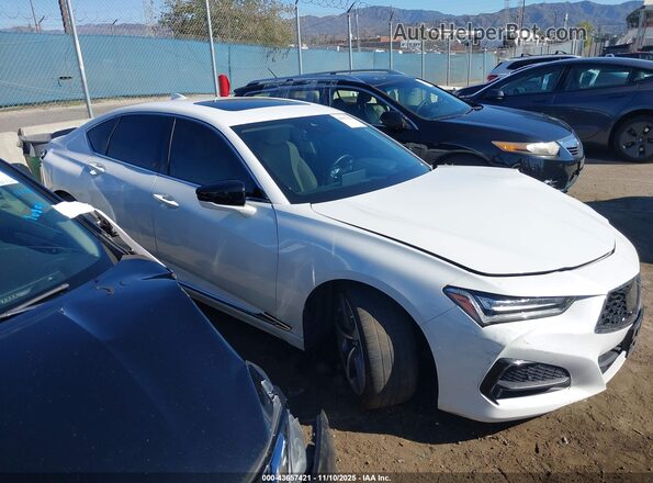 19UUB5F67MA009137 2021 ACURA TLX White Սալոնի հետևի տեսք