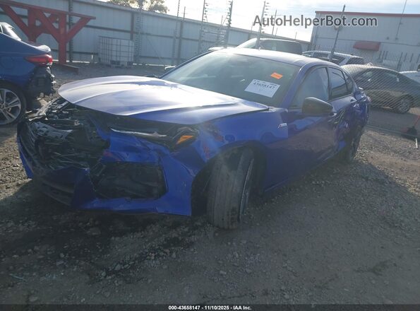 19UUB6F51SA005529 2025 ACURA TLX Синий Передняя левая четверть