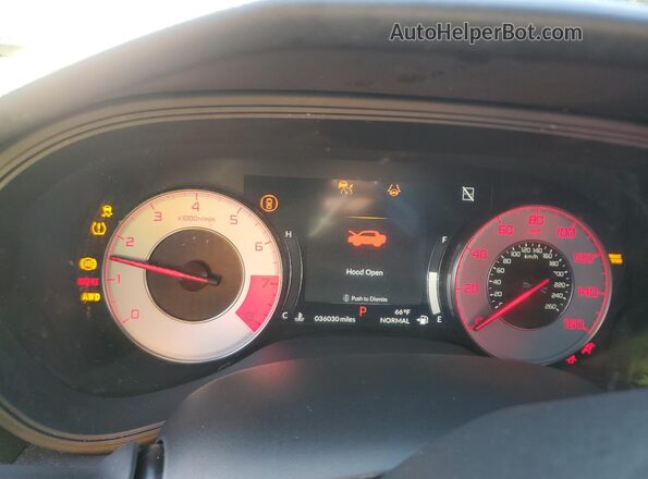 19UUB6F54NA002001 2022 ACURA TLX Gray ხელსაწყოთა პანელის ხედი