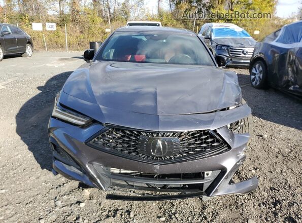 19UUB6F54NA002001 2022 ACURA TLX Gray წინა ხედი