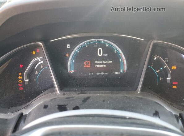 19XFC1F71GE213908 2016 HONDA CIVIC Black Vista del cuadro de instrumentos