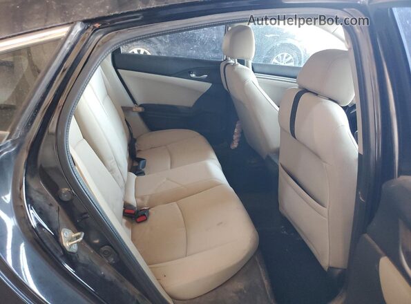 19XFC2F7XGE073475 2016 HONDA CIVIC Black Widok tylnych siedzeń