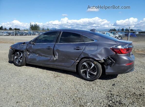 19XZE4F53ME011350 2021 HONDA INSIGHT Charcoal უკანა მარცხენა