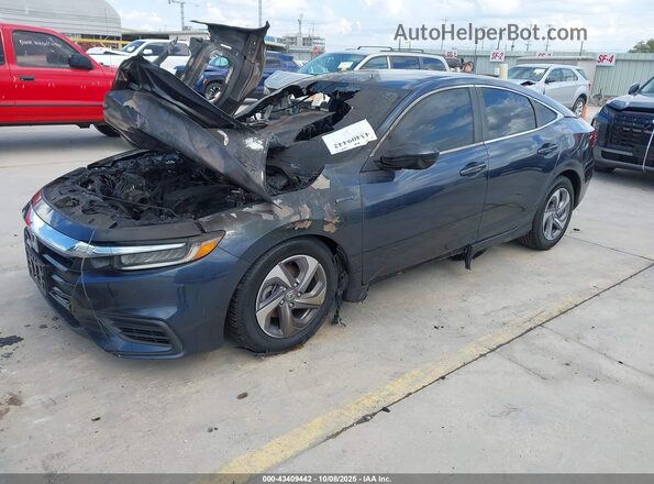 19XZE4F57LE011706 2020 HONDA INSIGHT Dark Blue წინა მარცხენა ხედი სამი მეოთხედიდან