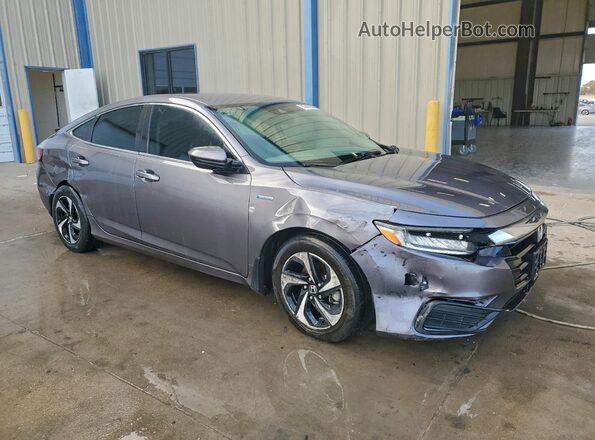 19XZE4F57ME003476 2021 HONDA INSIGHT Gray Delantero derecho