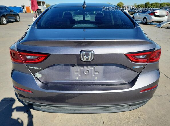 19XZE4F58LE006823 2020 HONDA INSIGHT Gray Вид ззаду