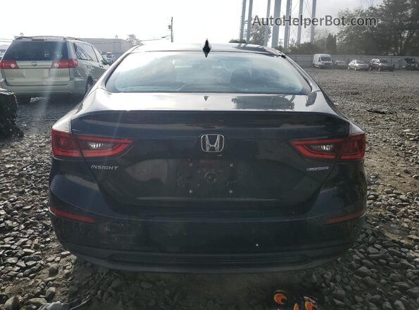 19XZE4F5XLE005284 2020 HONDA INSIGHT Black Widok wnętrza z przodu