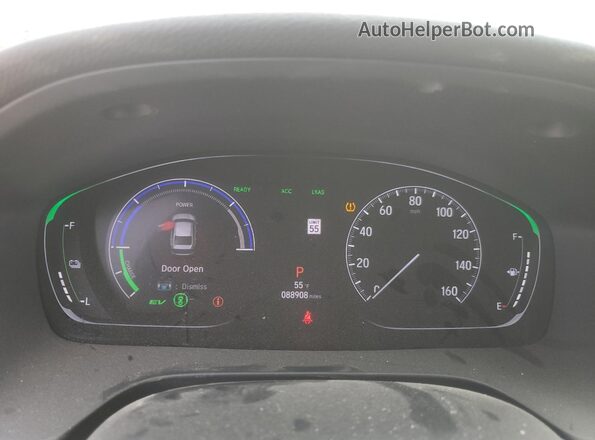 19XZE4F5XLE014258 2020 HONDA INSIGHT Gray Вид щитка приладів