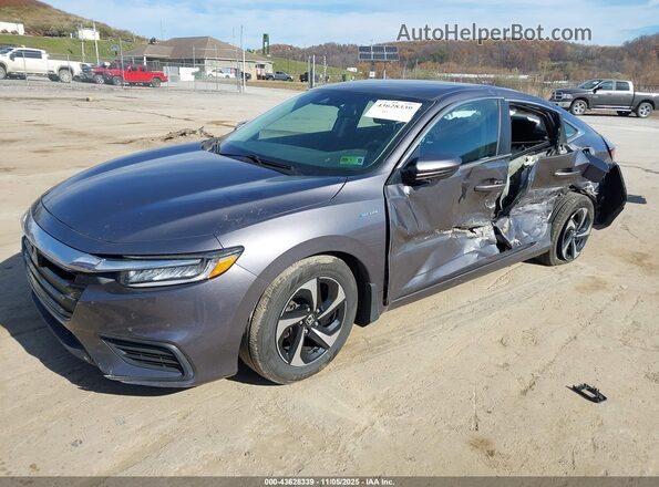 19XZE4F5XME003701 2021 HONDA INSIGHT Gray Vista tres cuartos delantera izquierda