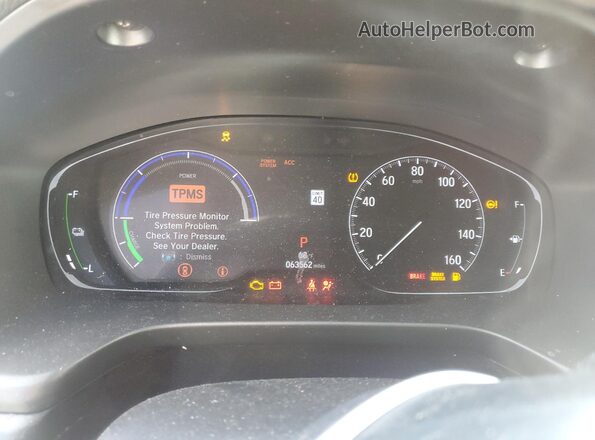 19XZE4F92LE008957 2020 HONDA INSIGHT White Widok zestawu wskaźników