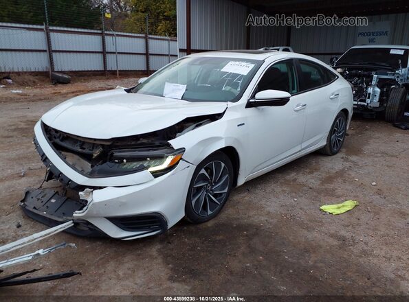 19XZE4F95LE014316 2020 HONDA INSIGHT White Առջևի ձախ երեք քառորդ տեսարան