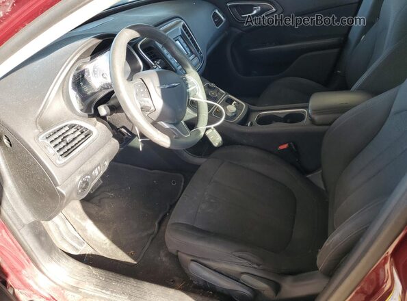 1C3CCCAB0GN161097 2016 CHRYSLER 200 Темно-бордовый Вид салона спереди