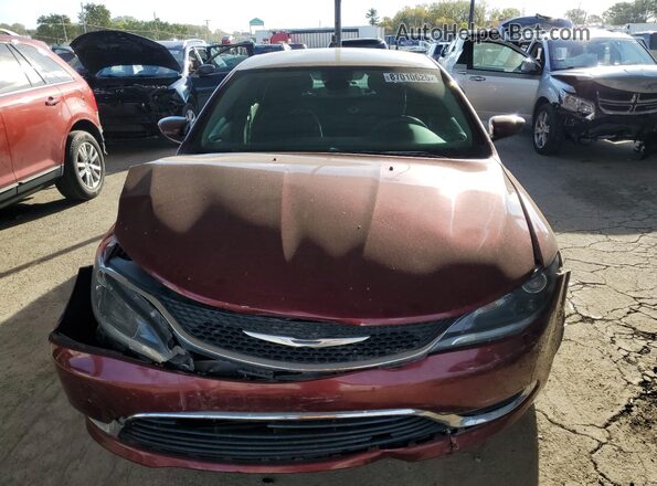 1C3CCCAB0GN161097 2016 CHRYSLER 200 Темно-бордовый Вид спереди