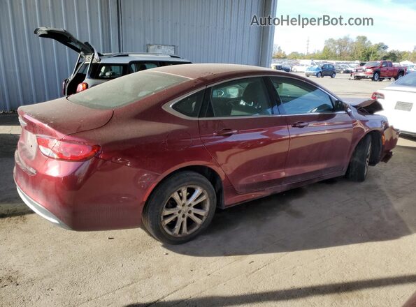 1C3CCCAB0GN161097 2016 CHRYSLER 200 Темно-бордовый Задняя правая четверть