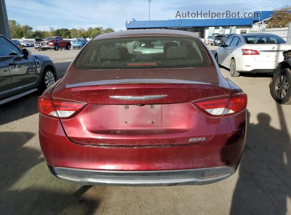1C3CCCAB0GN161097 2016 CHRYSLER 200 Темно-бордовый Вид сзади